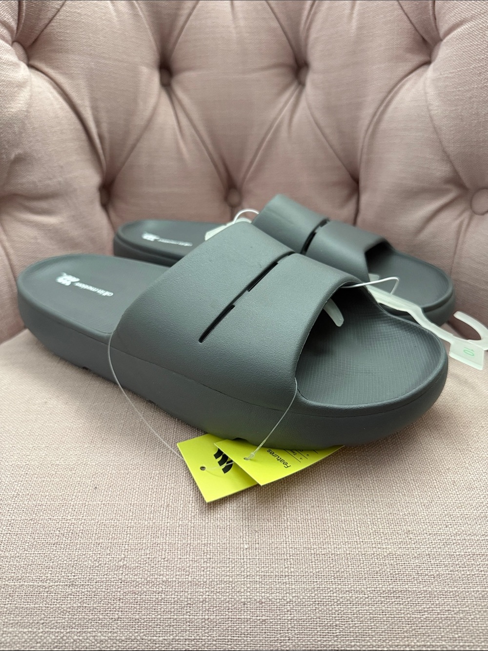 all in motion Gray Slide Sandals